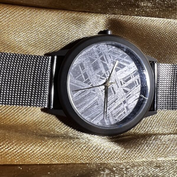 Titanium meteorite watch